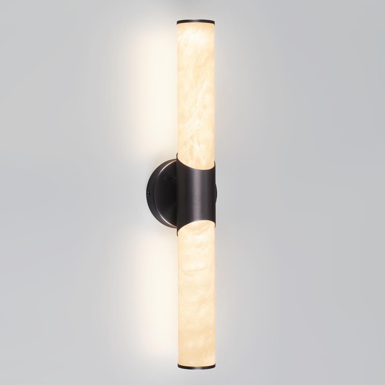 Настенный светильник ODEON LIGHT L-VISION MARBELLA латунь, черный, бронзовый LED*1 12W 3000/4000К 572 мм