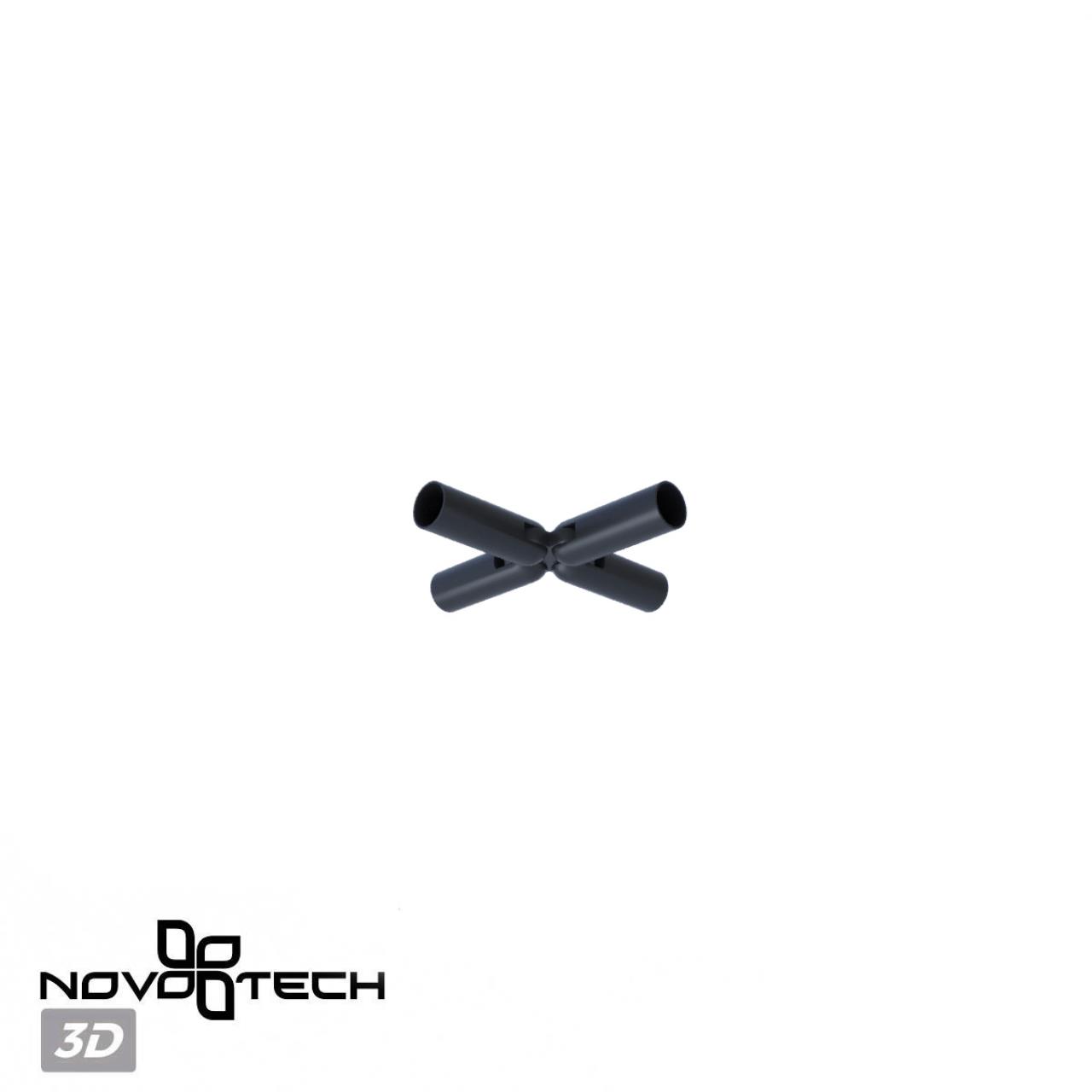 Соединитель гибкий "X" NOVOTECH KONST GLAT черный
