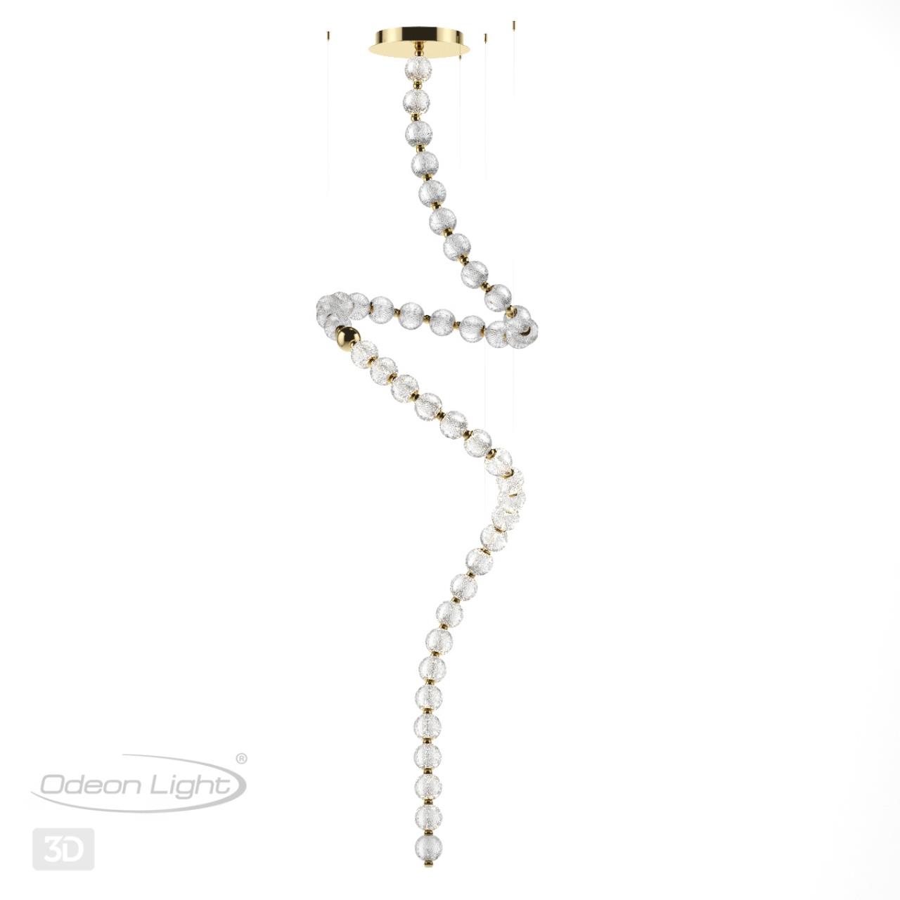 Люстра ODEON LIGHT L-VISION CRYSTAL золотой LED*1 132W