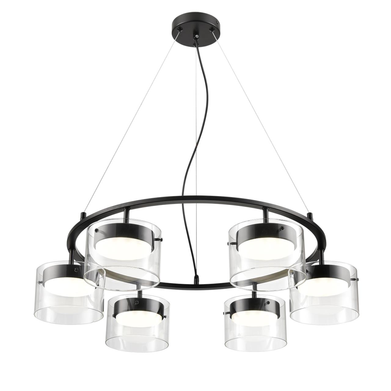 Люстра подвесная LUMION COMFI NATALINA черный GX70*6 15W