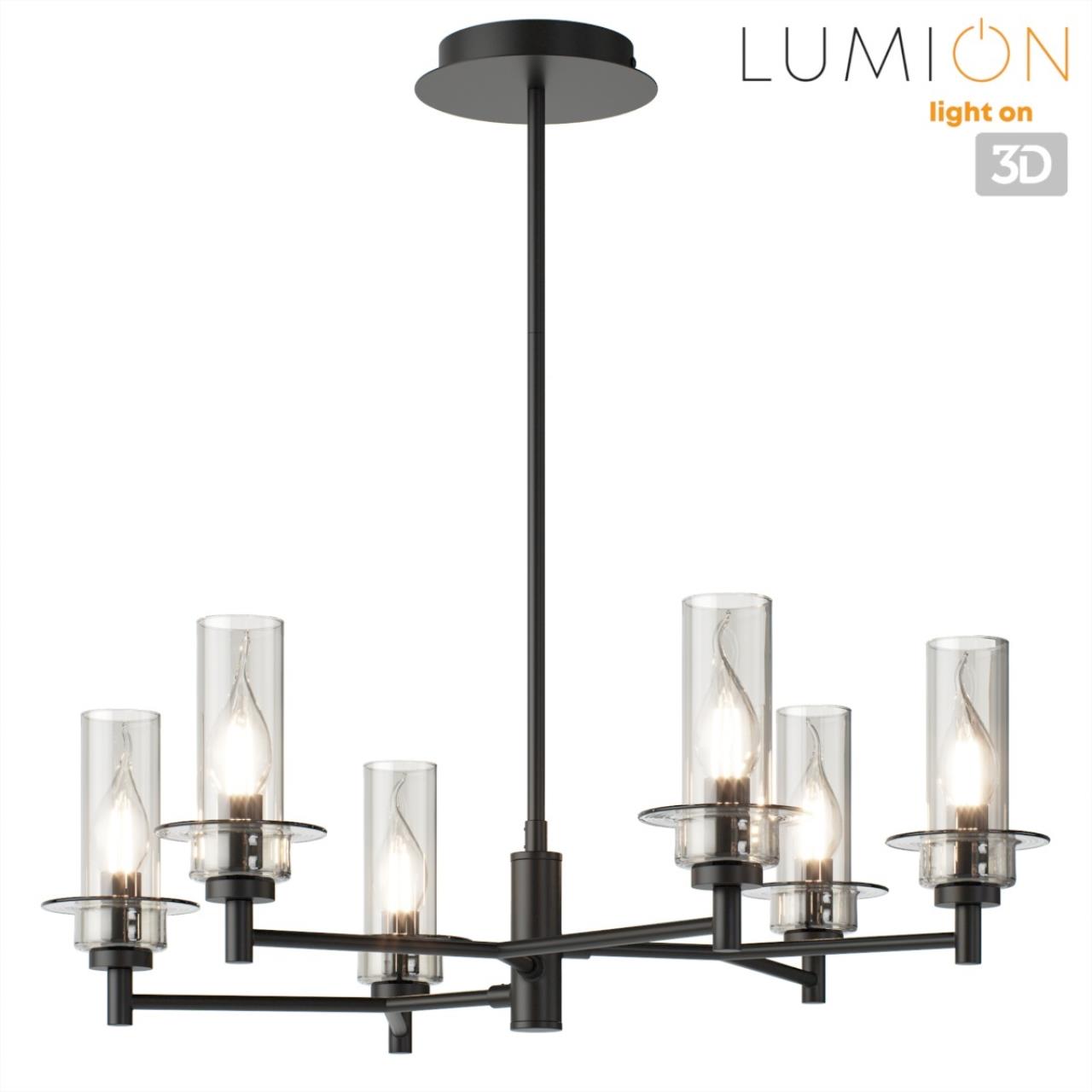 Люстра на штанге LUMION CLASSI MADONNA черный E14*6 10W