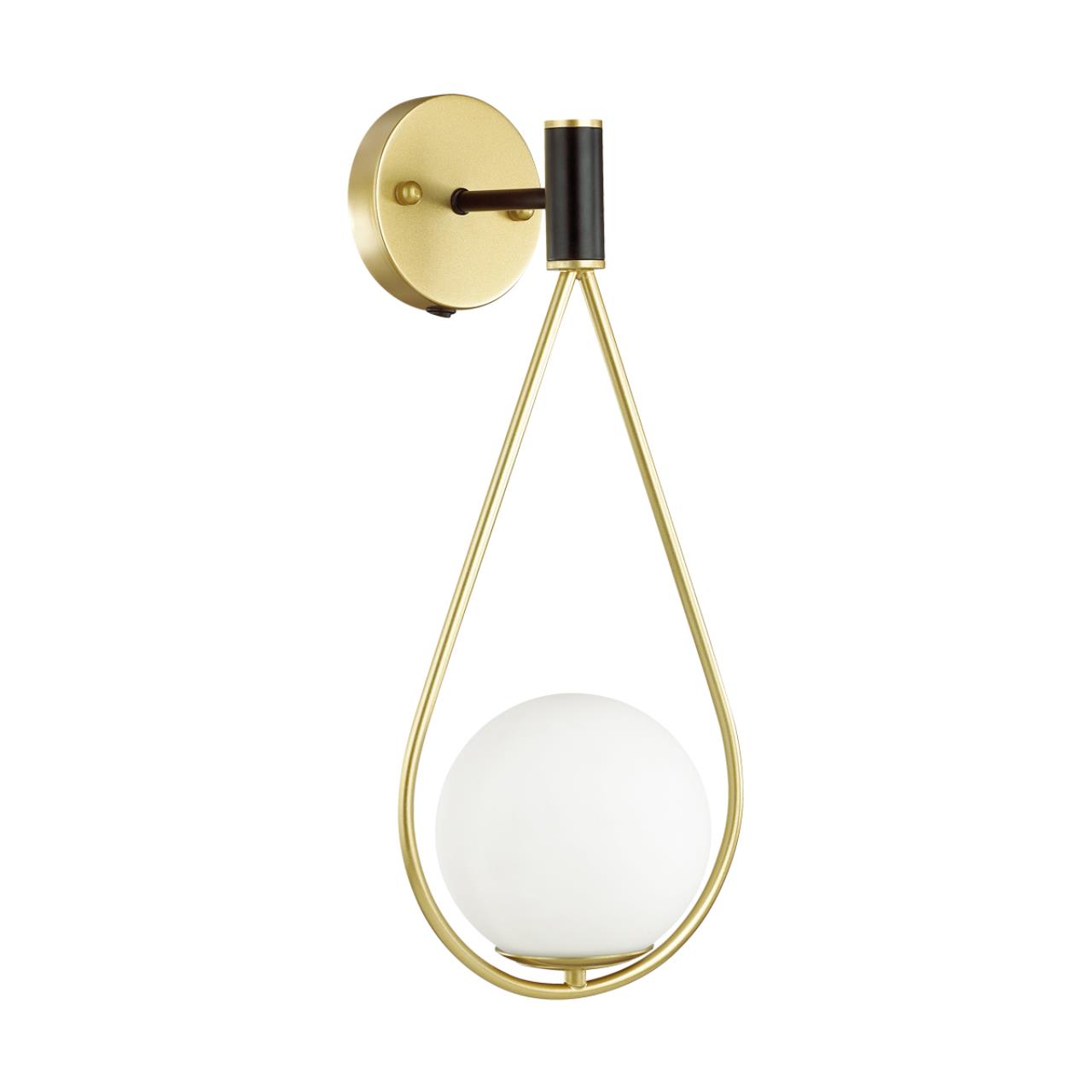 Бра с выключателем ODEON LIGHT PENDANT FLARI золотой, черный