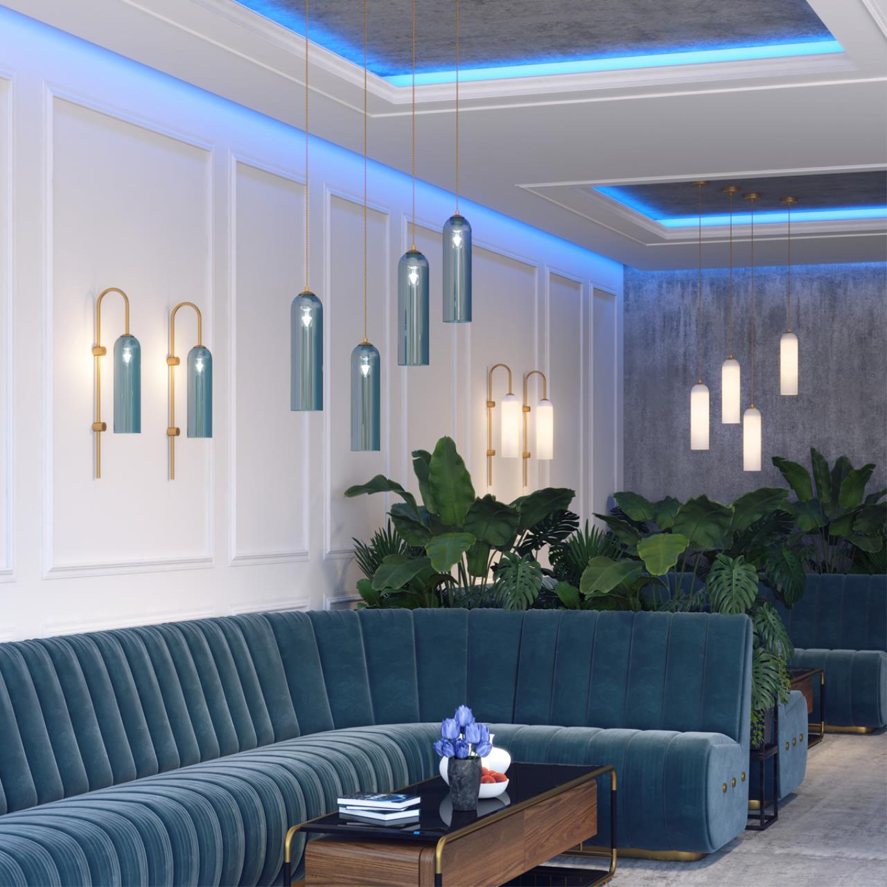 Подвес ODEON LIGHT PENDANT VOSTI золотой E27*1 10W плафон белый
