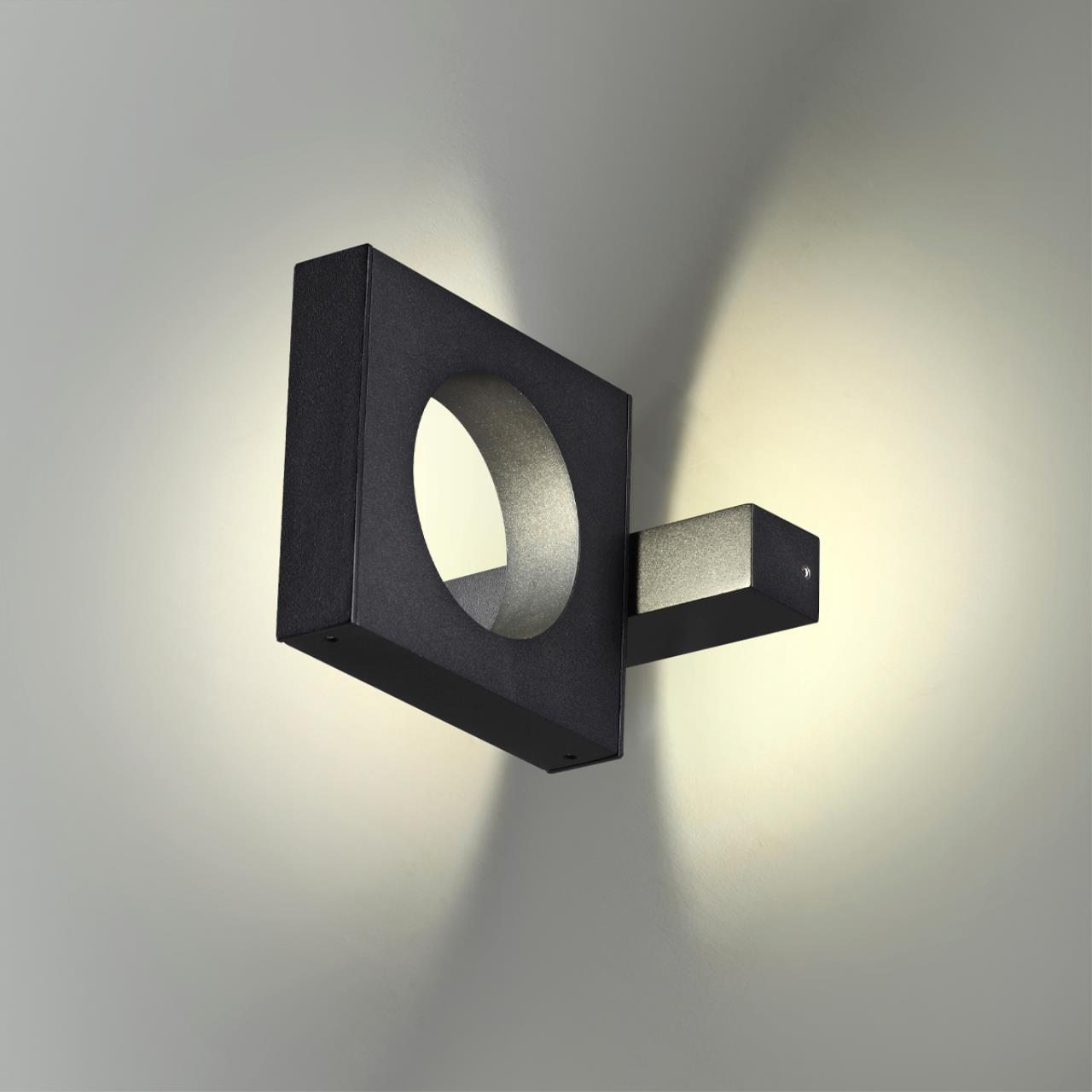 Уличный фасадный светильник ODEON LIGHT NATURE COMO черный