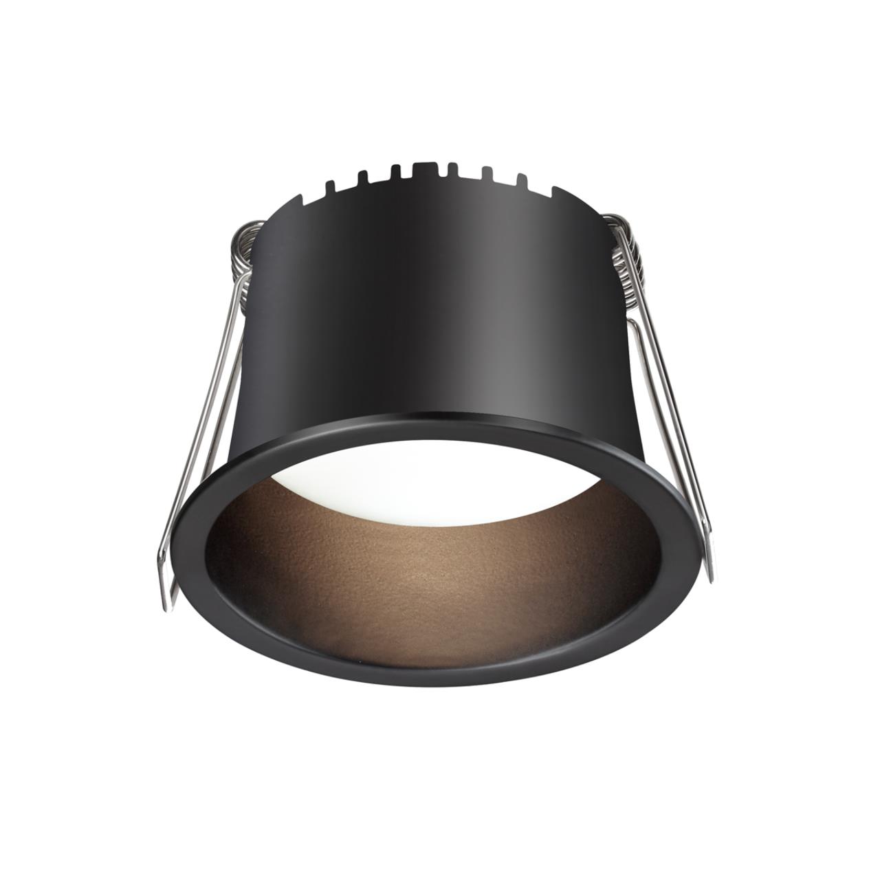 Светильник встраиваемый светодиодный NOVOTECH SPOT TRAN черный LED 6W 3000К плафон черный