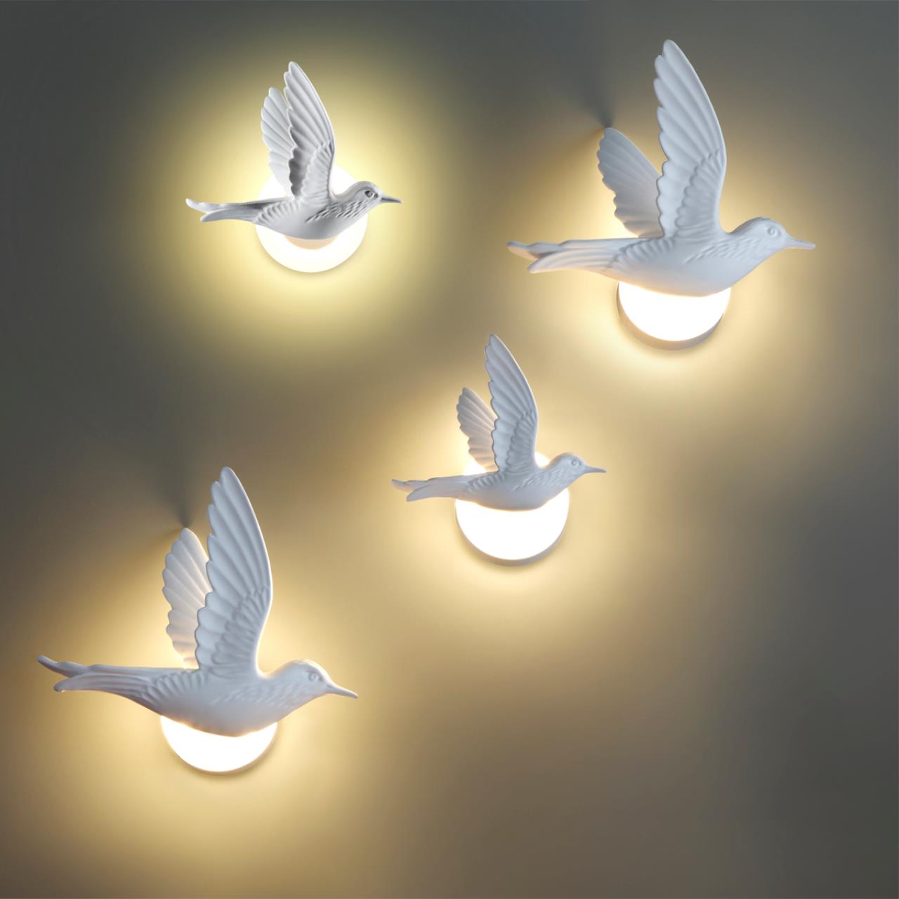 Настенный светильник ODEON LIGHT HIGHTECH COLOMBELLA белый LED*1 3W 3000К правый большой