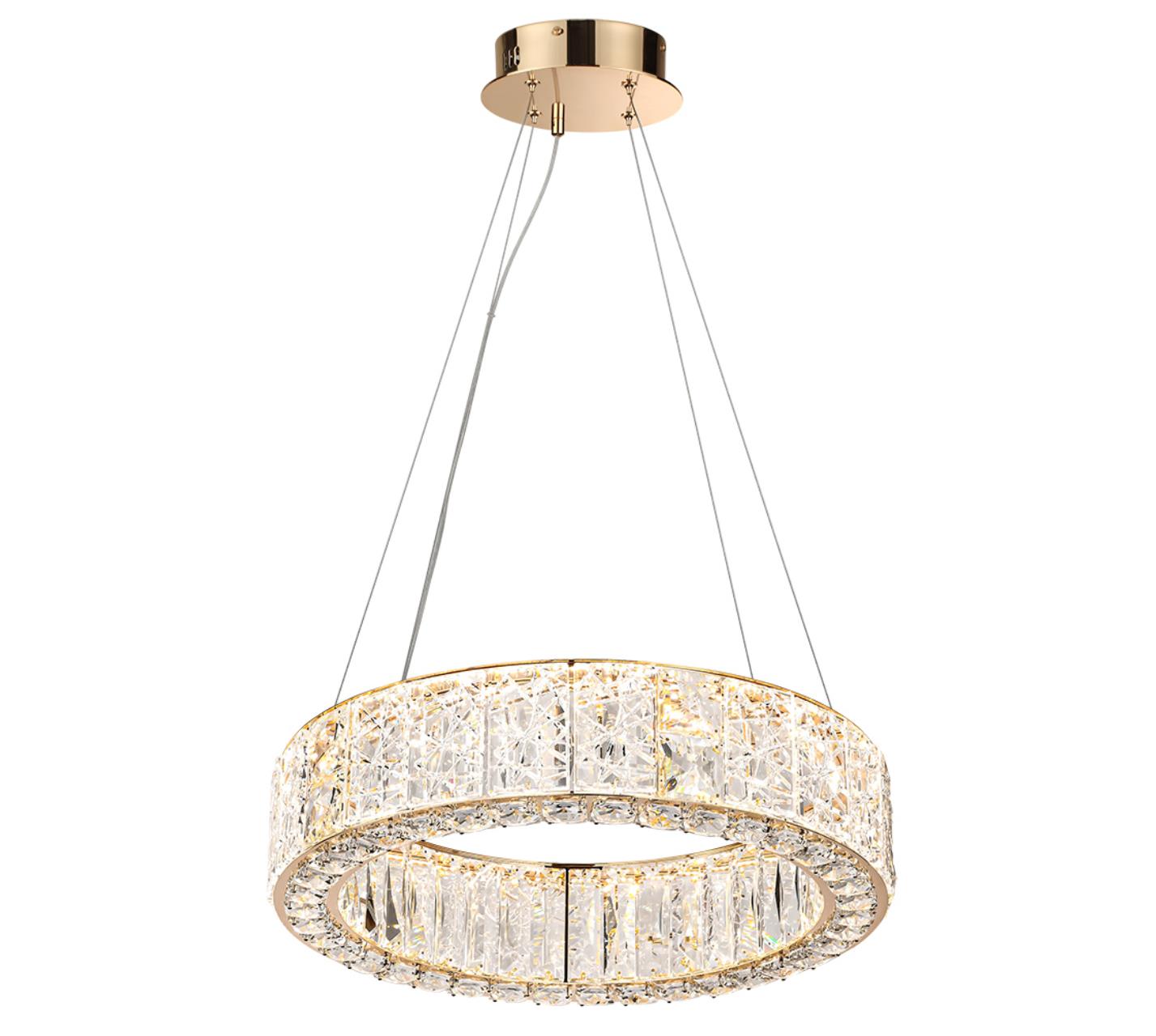 Люстра ODEON LIGHT HALL VERSION золотой LED*1 46W 3700К  подвесная