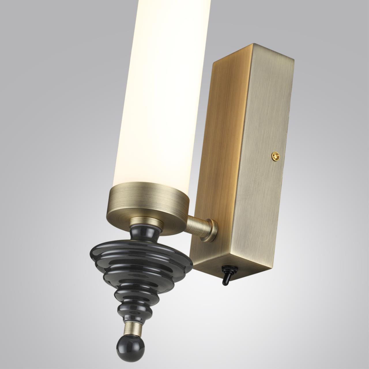 Настенный светильник ODEON LIGHT EXCLUSIVE L-VISION ULA бронзовый, латунь LED*1 17W
