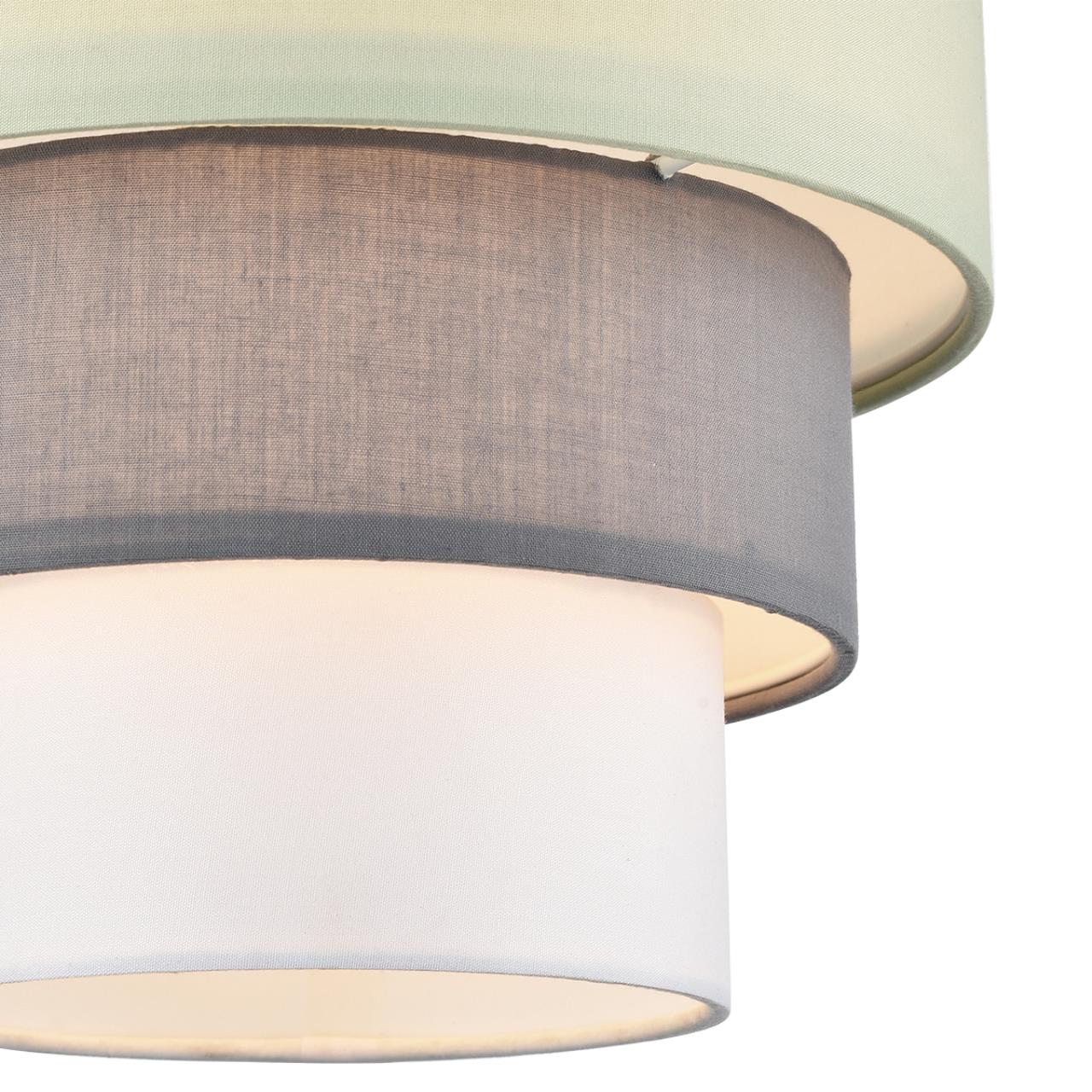 Светильник подвесной LUMION MODERNI ILAIDA никель E27*1 10W плафон зеленый; серый; белый