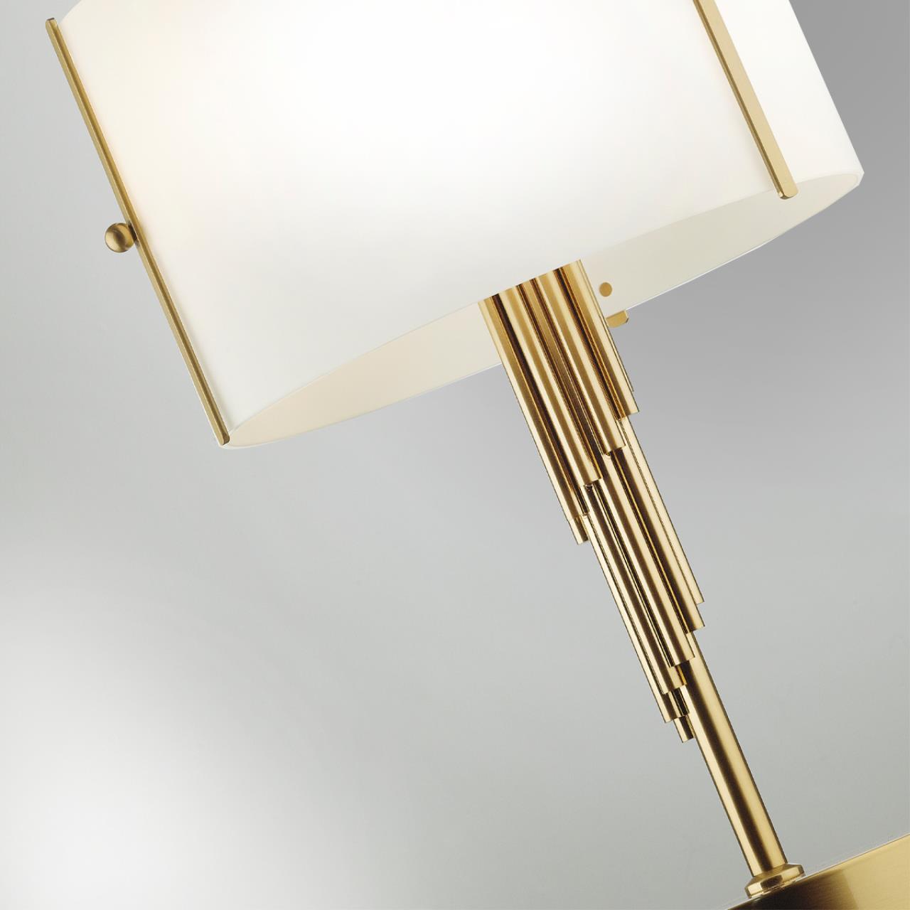 Настольная лампа ODEON LIGHT EXCLUSIVE MODERN Margaret бронзовый E27*2 10W плафон белый