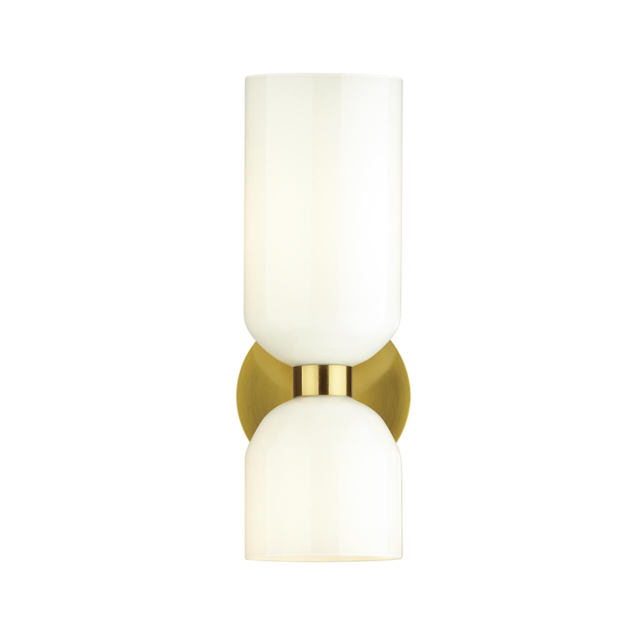 Бра с выключателем ODEON LIGHT MIDCENT ORINOCO бронзовый E14*2 10W плафон белый