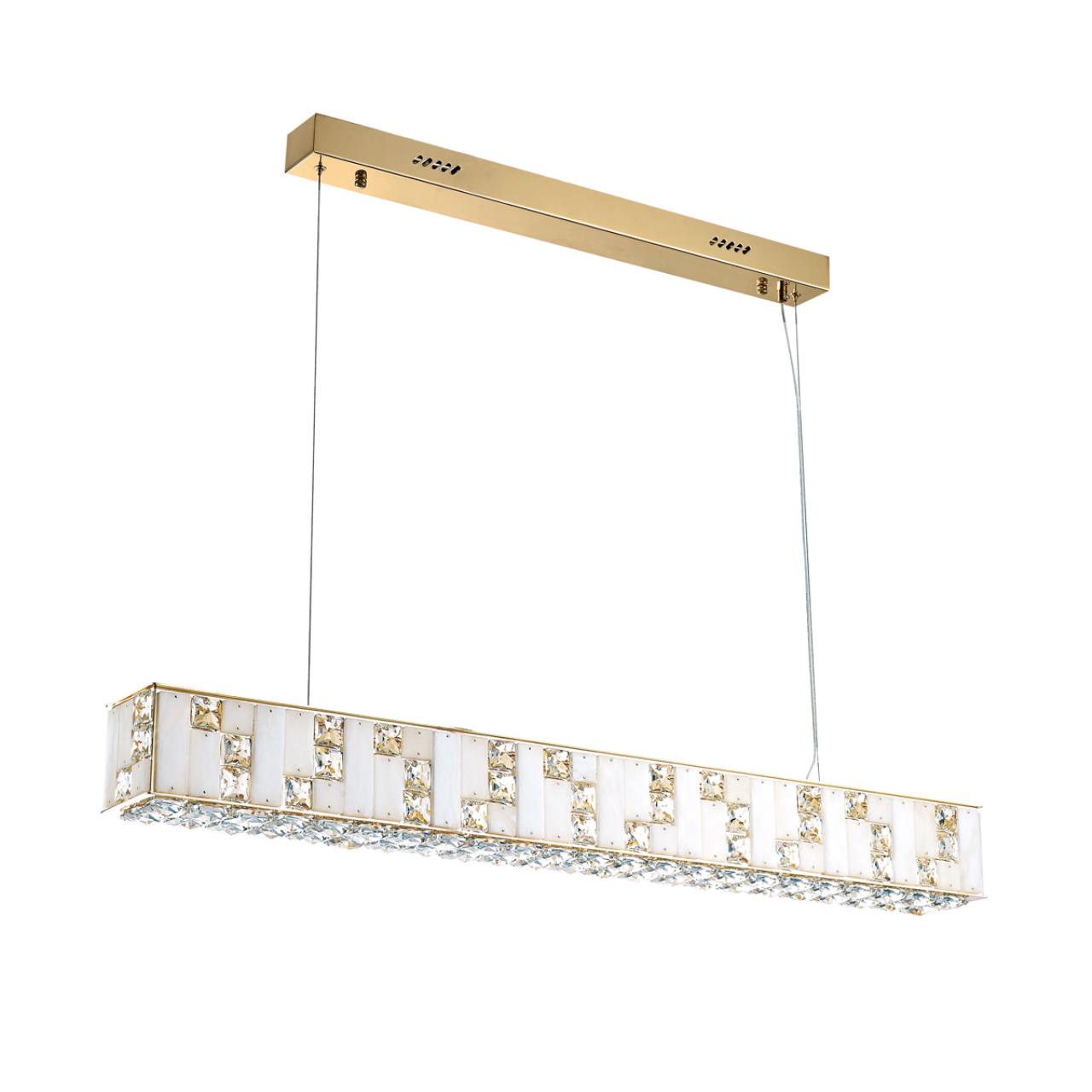 Люстра линейная ODEON LIGHT HALL CROSSA золотой