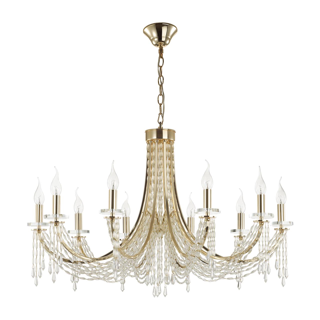 Люстра ODEON LIGHT CLASSIC CAPEL золотой E14*10 10W