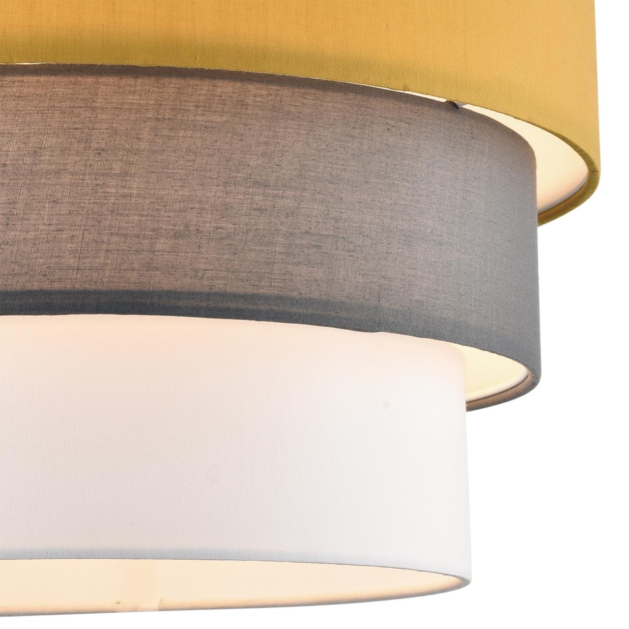 Светильник подвесной LUMION MODERNI ILAIDA никель E27*3 10W плафон цветной; серый; белый