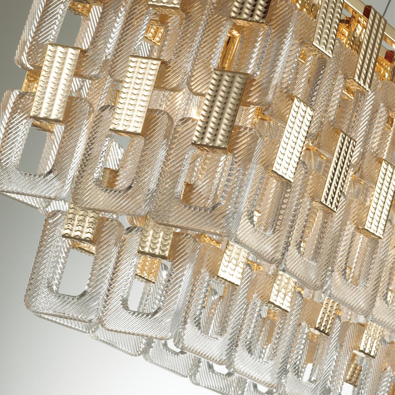 4989/10 HALL ODL22 553 золотой/стекло Люстра E14 10*40W BUCKLE