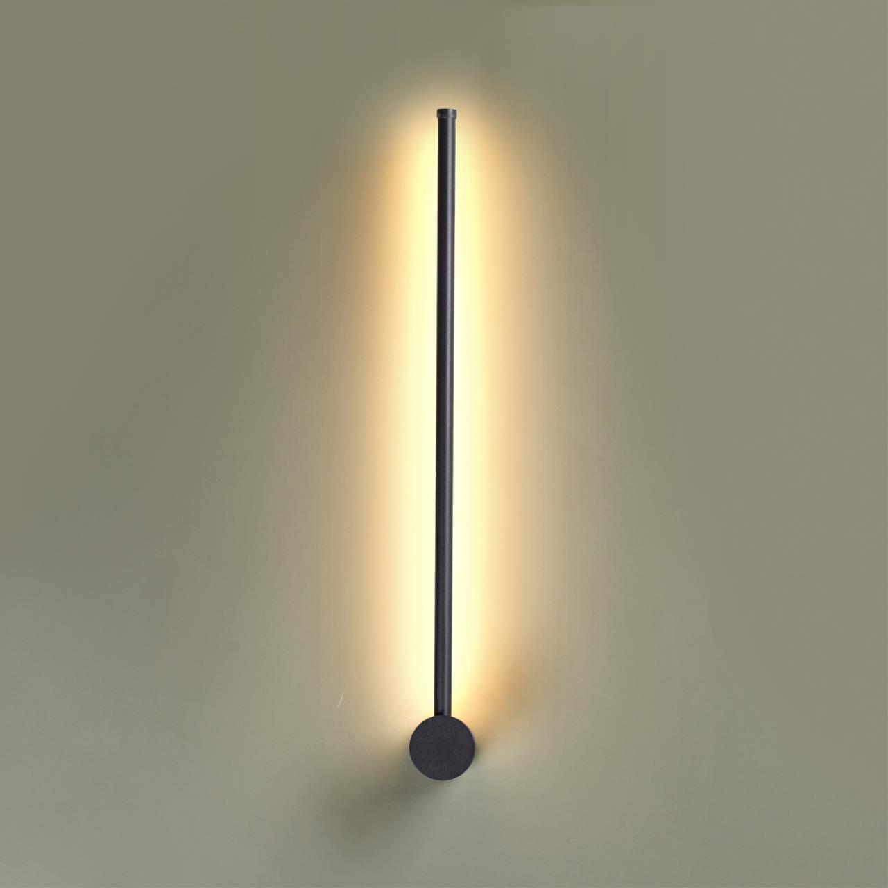 Настенный светильник ODEON LIGHT HIGHTECH FILLINI черный LED*1 1*12W 3000К плафон белый