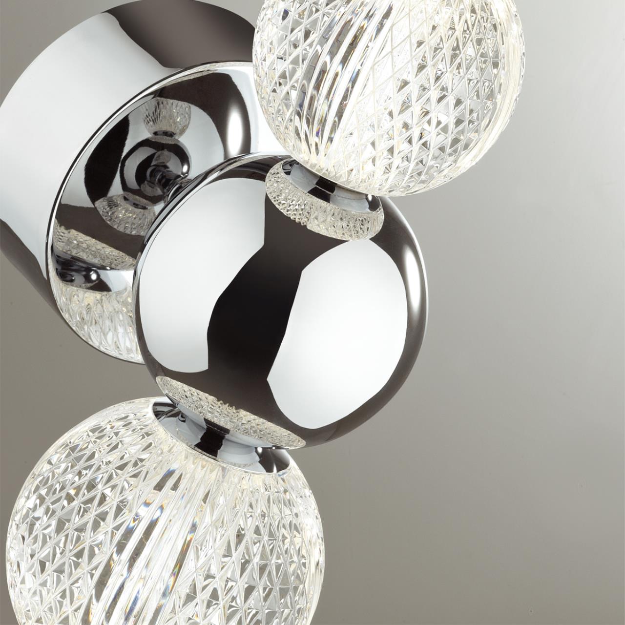 Бра ODEON LIGHT L-VISION CRYSTAL хром LED*1 7W