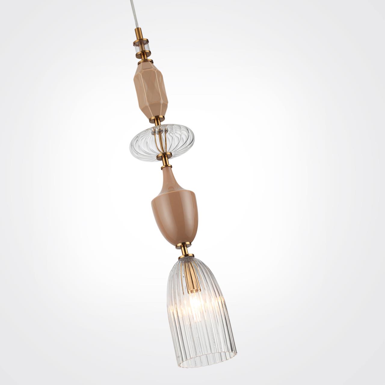 Подвес ODEON LIGHT EXCLUSIVE MODERN TERRA античная бронза, латунь E14*1 10W плафон 120 мм