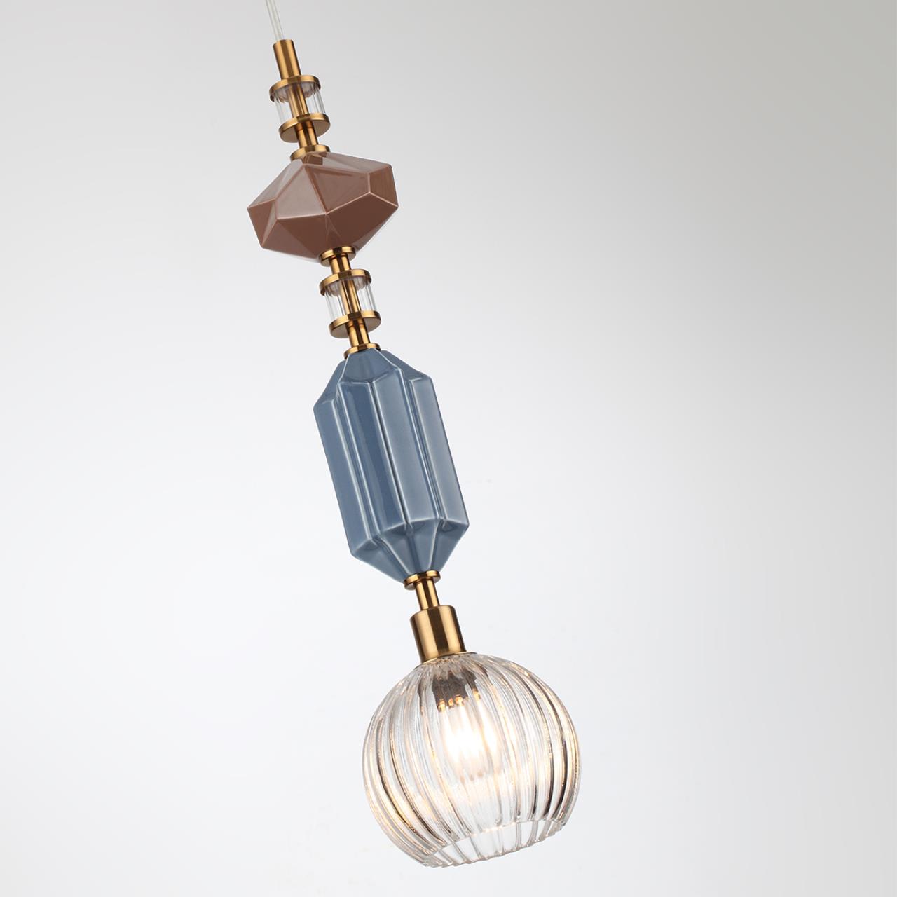 Подвес ODEON LIGHT EXCLUSIVE MODERN TERRA античная бронза, латунь E14*1 10W плафон 135 мм