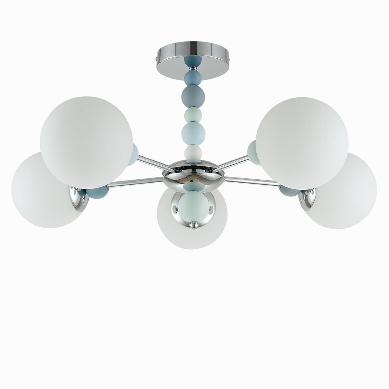 Люстра потолочная LUMION MODERNI SUNDAY хром E14*5 10W