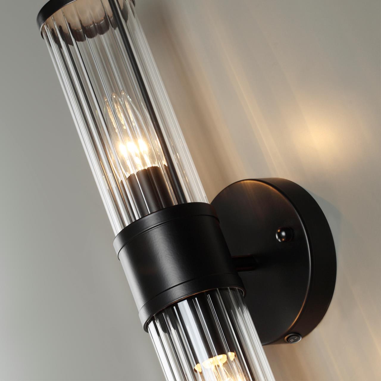 Настенный светильник ODEON LIGHT DROPS KEPA черный