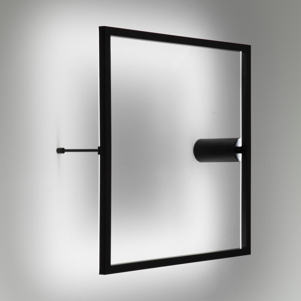 Настенный светильник ODEON LIGHT HIGHTECH OMEN черный LED*1 1*24W 3000К  квадрат