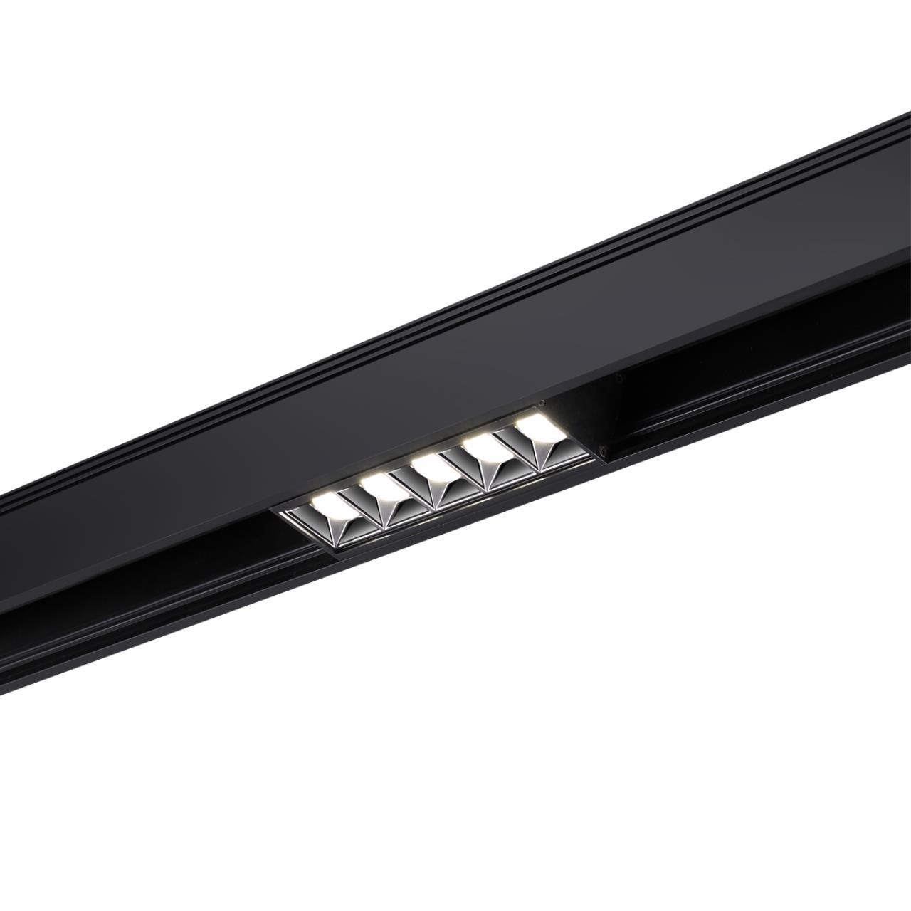 Трековый светильник для низковольного шинопровода NOVOTECH SHINO KIT черный LED*1 10W 4000К плафон черный
