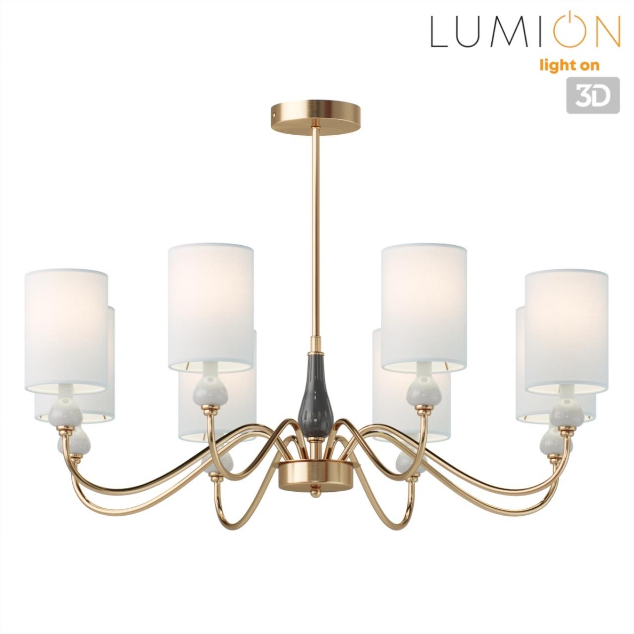 Люстра на штанге LUMION CLASSI ANRI латунь E14*8 10W