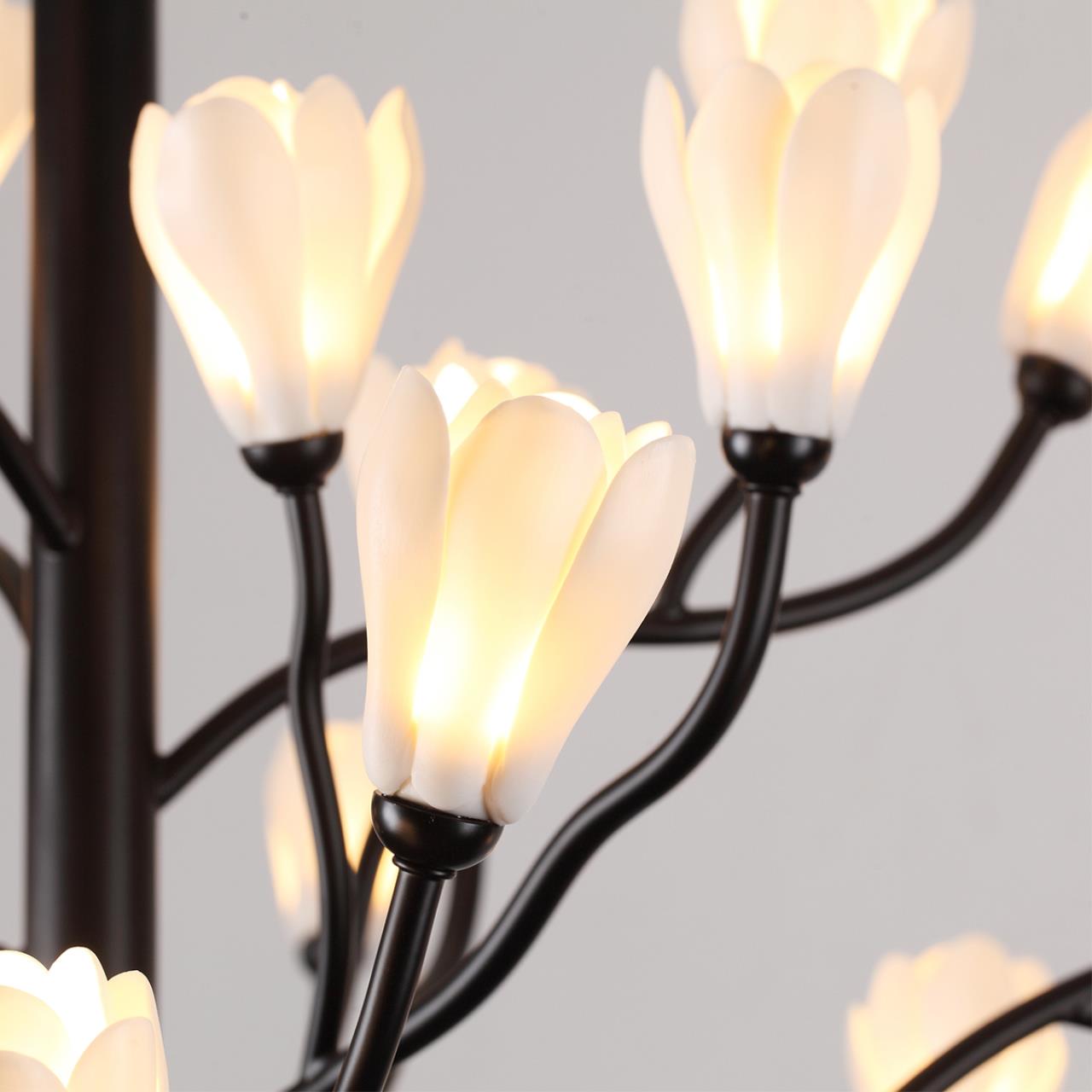 Люстра ODEON LIGHT MODERN GARDI черный G4*30 10W