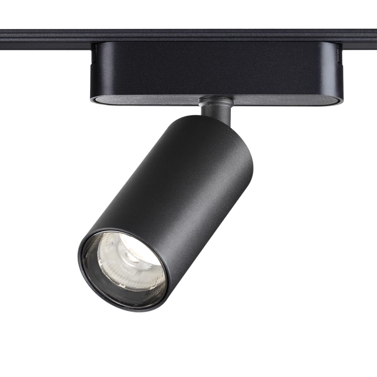 Трековый светильник для низковольтного шинопровода NOVOTECH SHINO SMAL черный LED*1 12W 4000К 115/130 мм