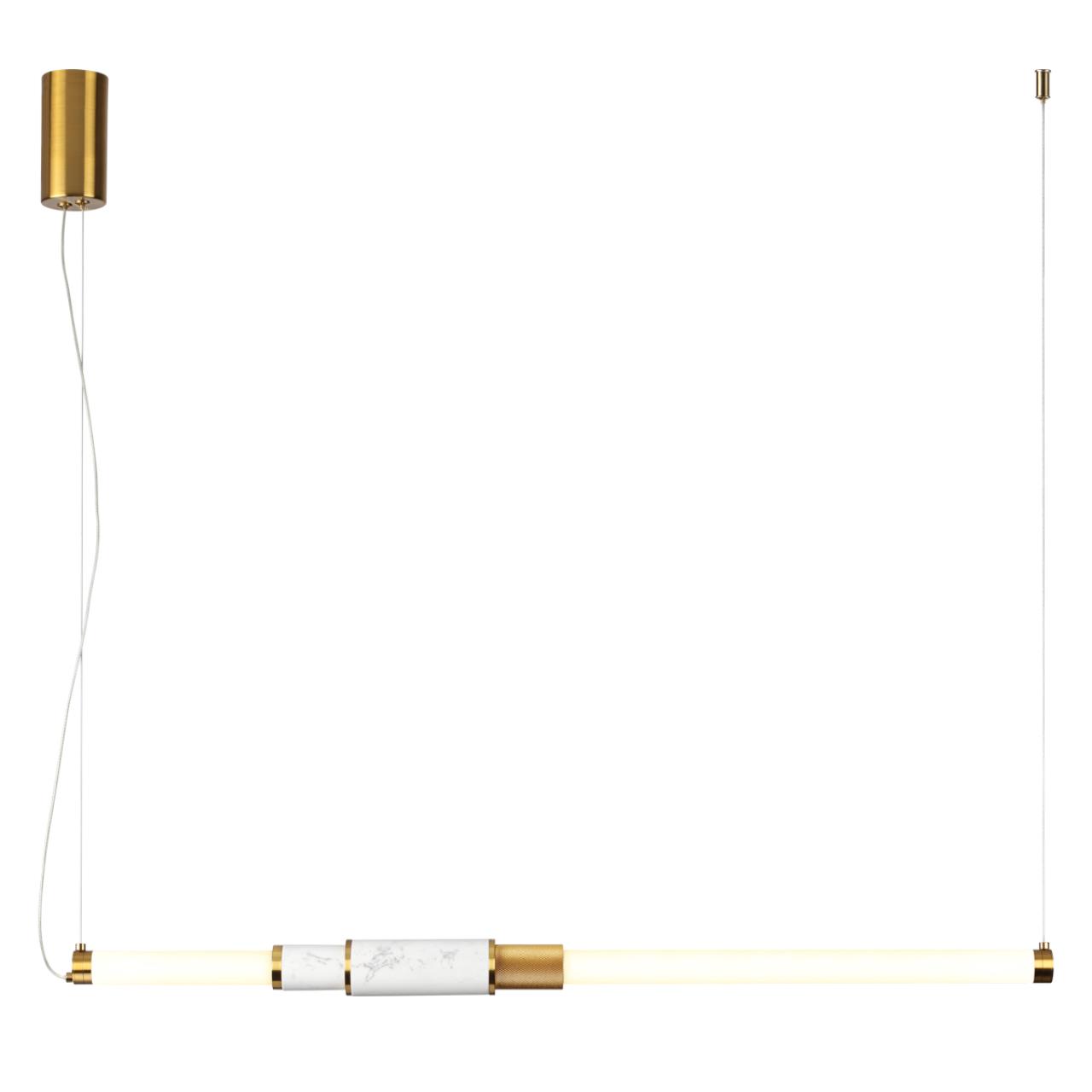 Подвесной светильник ODEON LIGHT MIDCENT MARMI античная бронза, латунь LED*1 14W