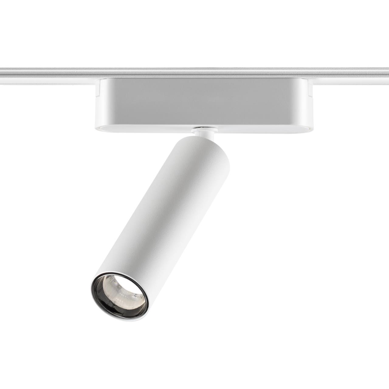 Трековый светильник для низковольтного шинопровода NOVOTECH SHINO SMAL белый LED*1 7W 3000К плафон белый