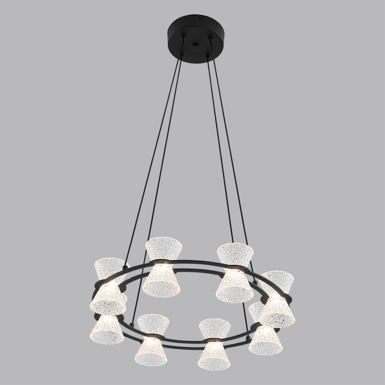 Люстра подвесная LUMION LEDIO VINORA черный LED*1 28W