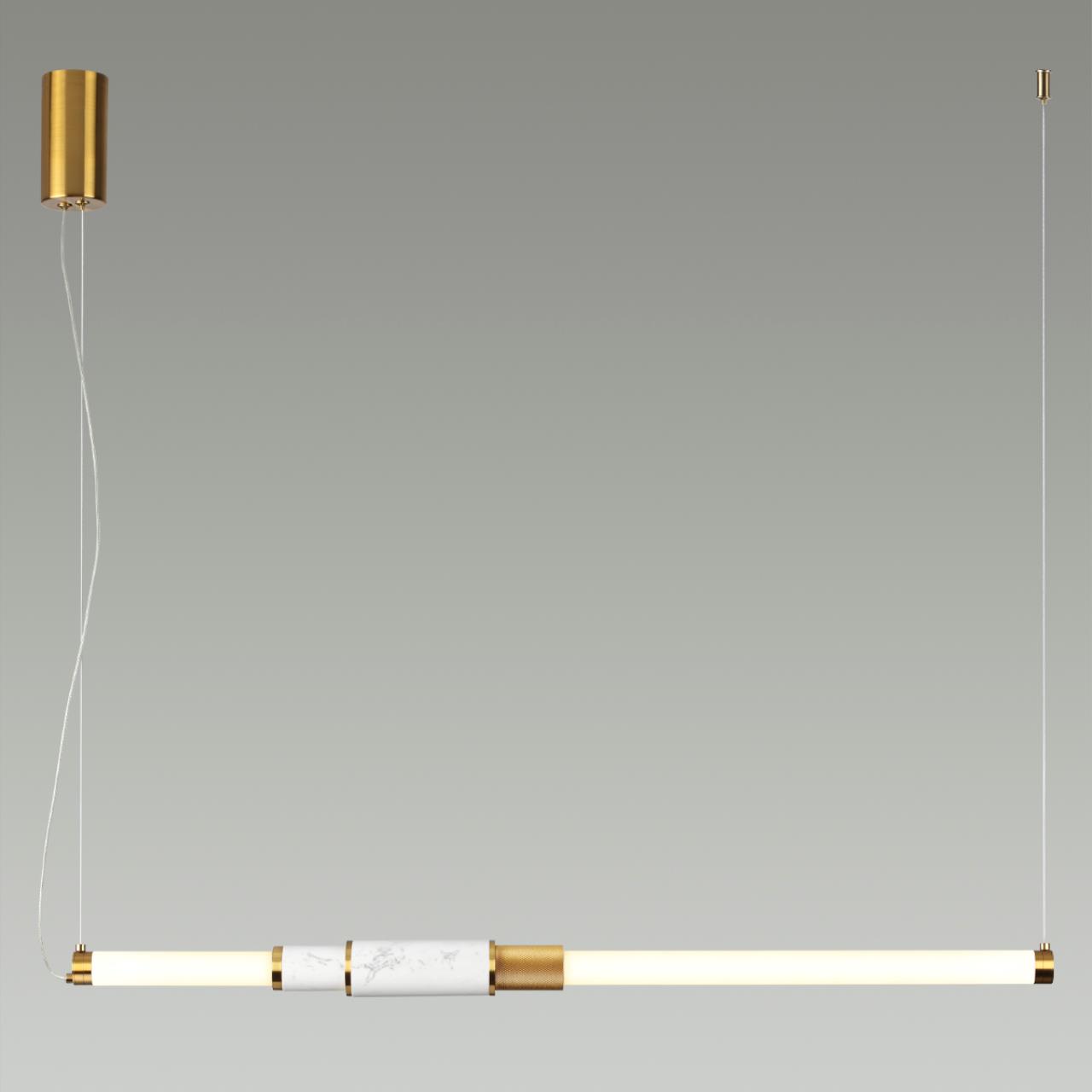 Подвесной светильник ODEON LIGHT MIDCENT MARMI античная бронза, латунь LED*1 14W