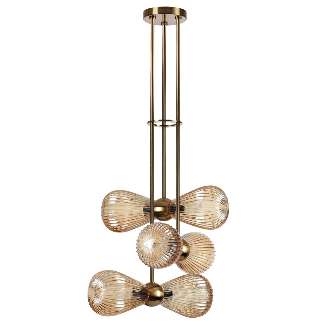 Подвес ODEON LIGHT EXCLUSIVE MODERN Elica золотой