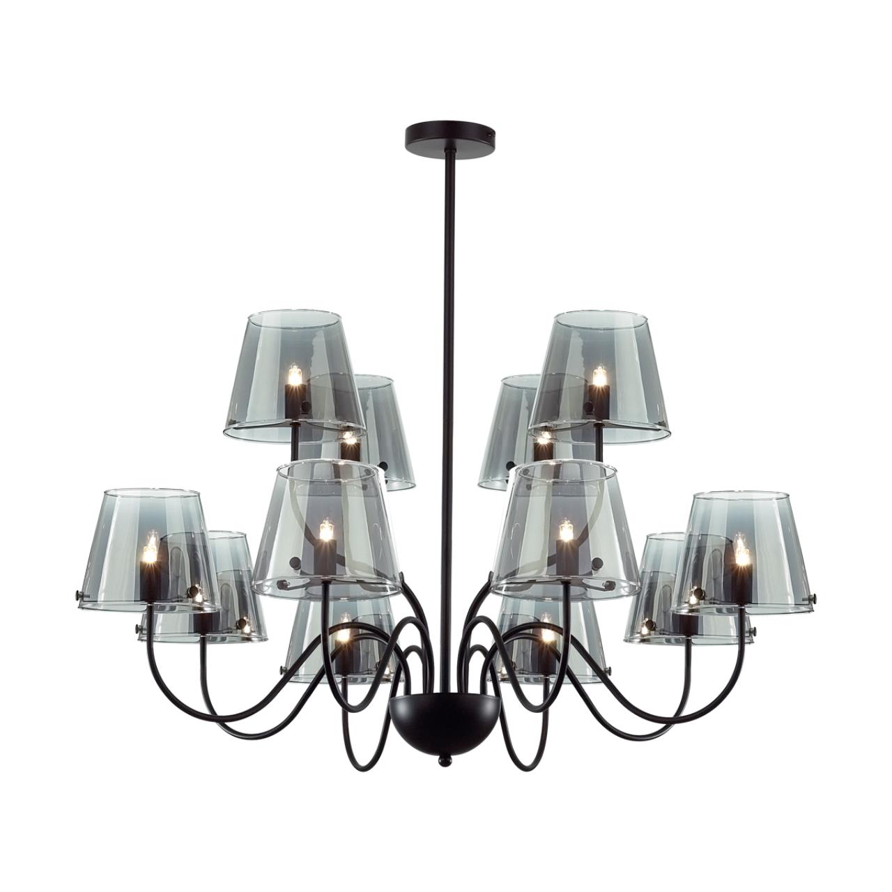Люстра на штанге LUMION MODERNI SMOKY черный G9*12 10W