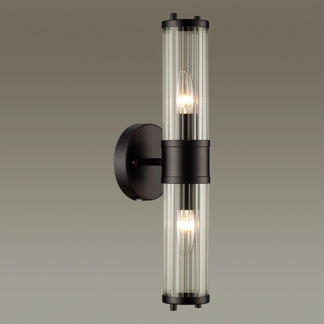 Настенный светильник ODEON LIGHT DROPS KEPA черный
