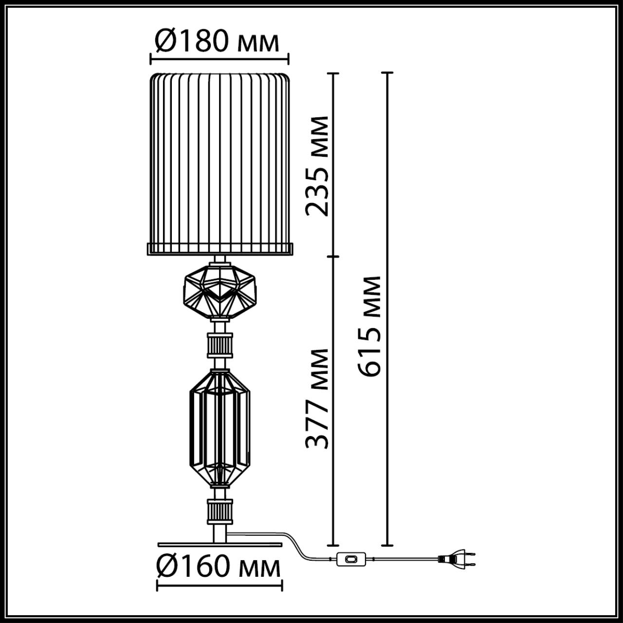 Настольная лампа ODEON LIGHT EXCLUSIVE MODERN TERRA античная бронза