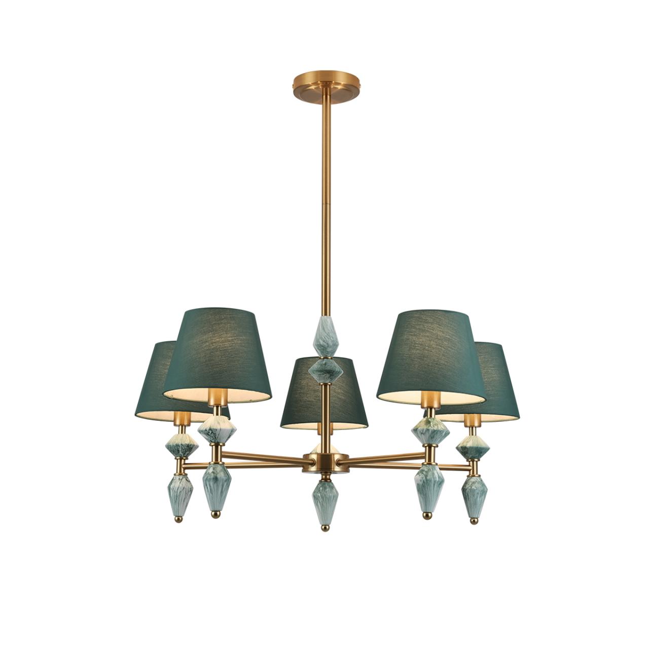 Люстра LUMION CLASSI VERMONT латунь E14*5 10W