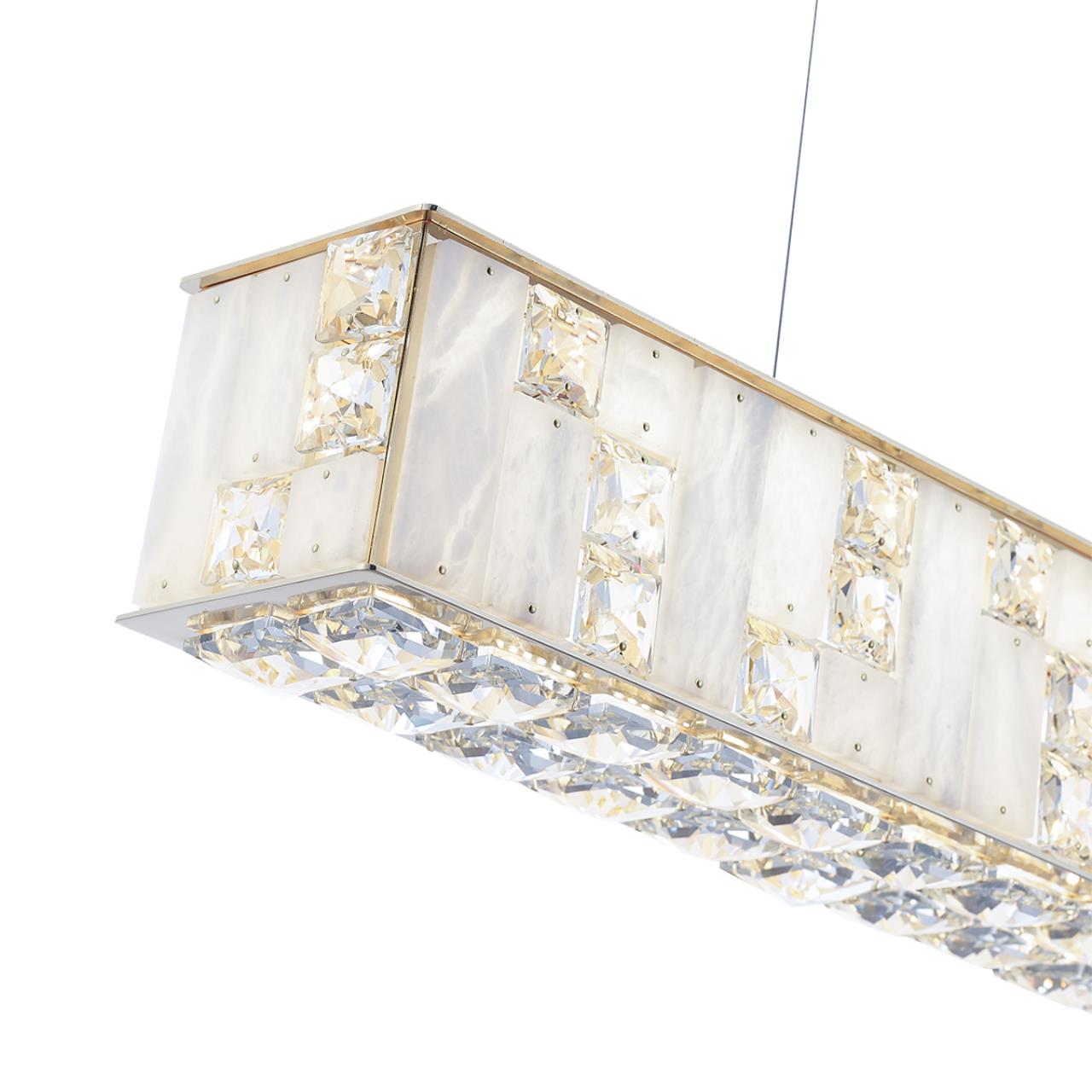 Люстра линейная ODEON LIGHT HALL CROSSA золотой