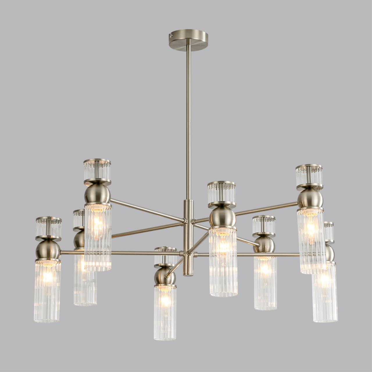 Люстра LUMION MODERNI DENVER никель E14*8 10W
