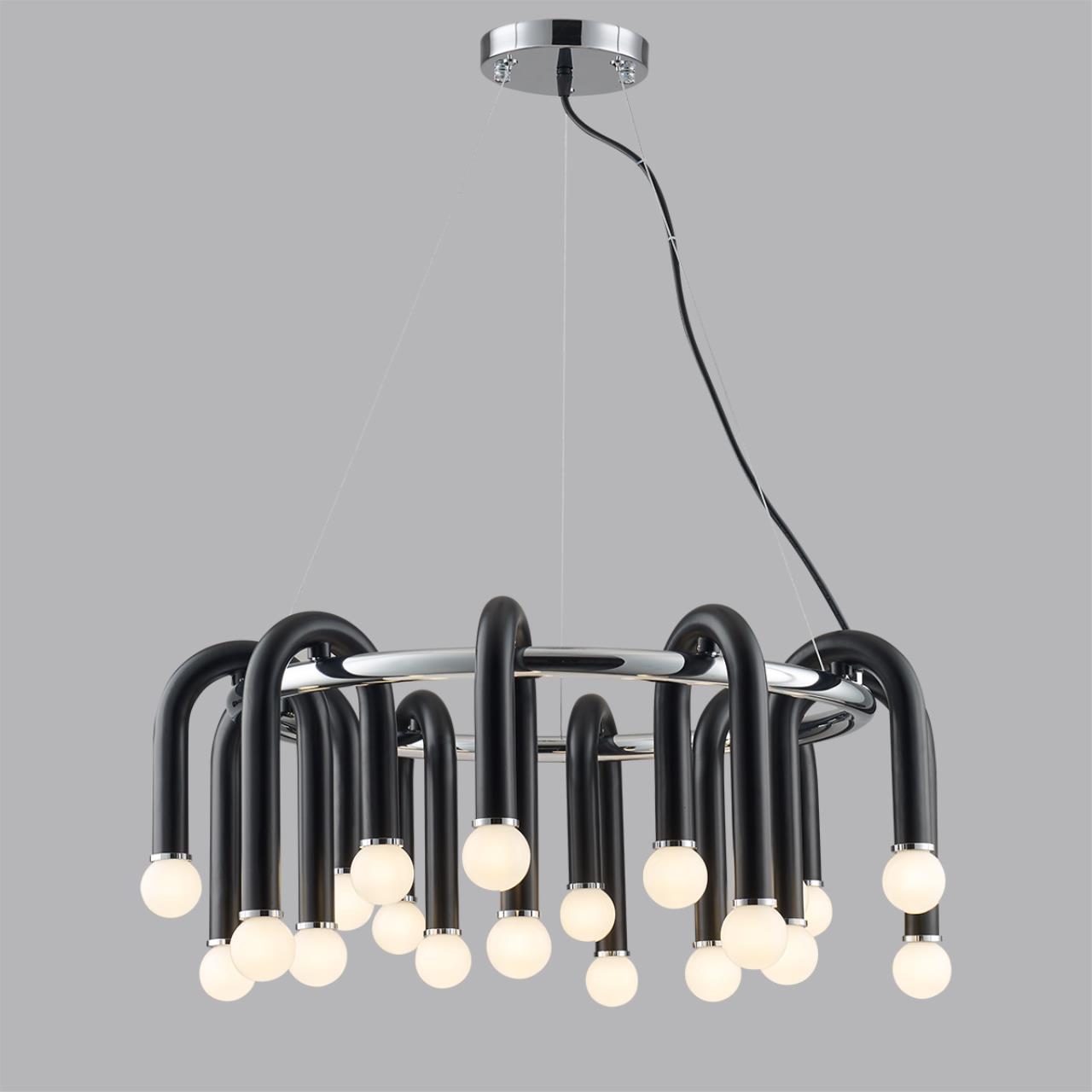 Люстра подвесная LUMION MODERNI CASPIAN черный, хром
