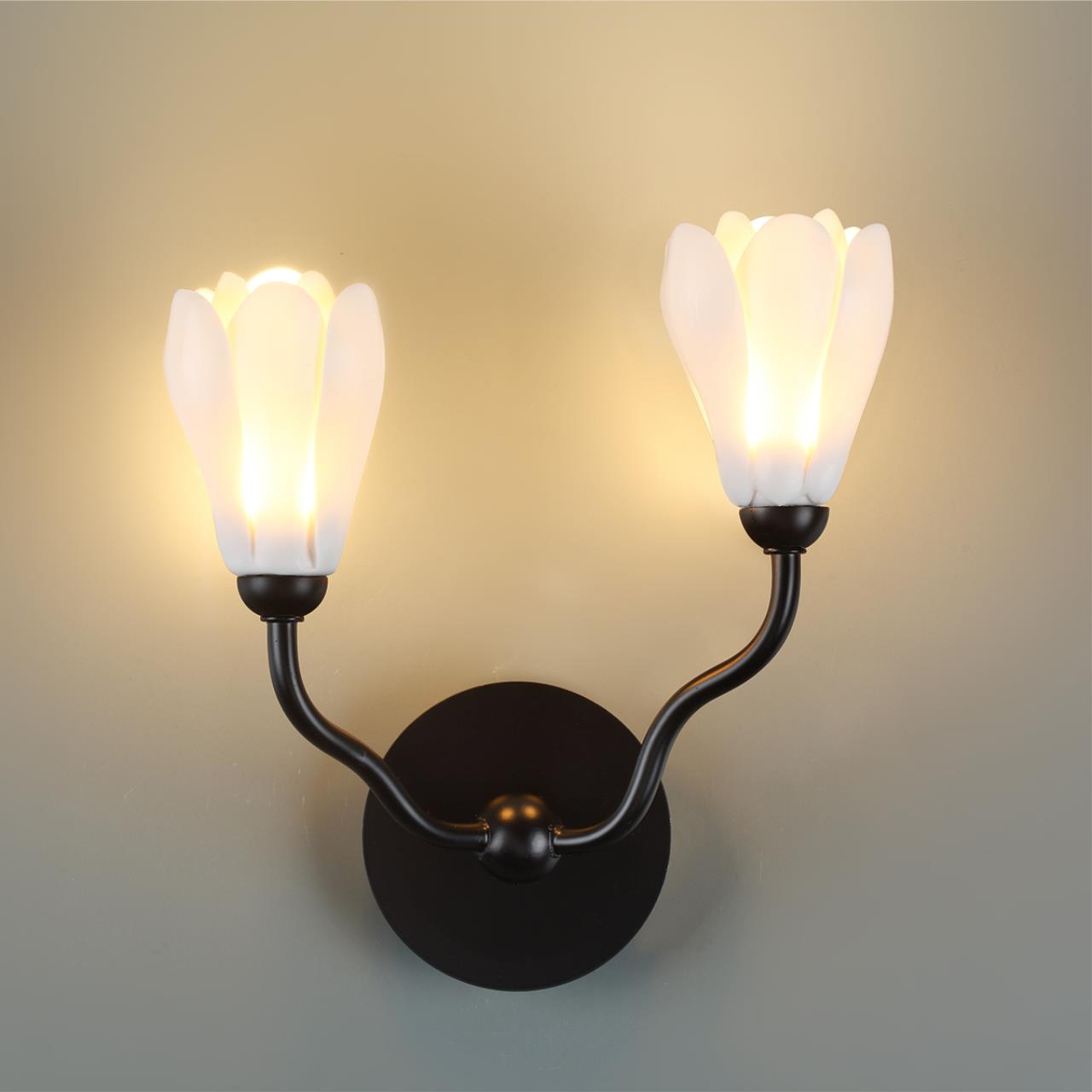 Бра ODEON LIGHT MODERN GARDI черный G4*2 10W