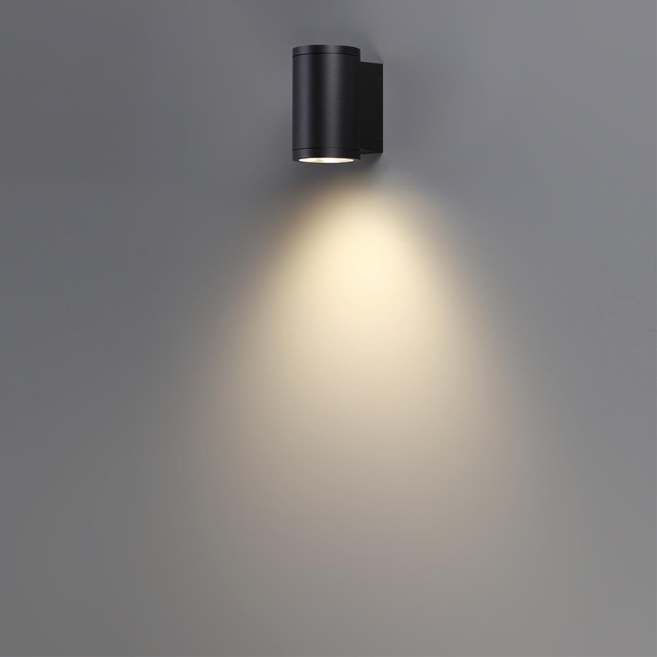 Уличный фасадный светильник ODEON LIGHT NATURE LONG черный LED*1 12W