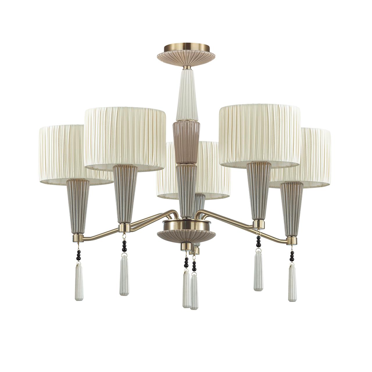 Люстра ODEON LIGHT EXCLUSIVE CLASSIC Latte бронзовый, серый, бежевый E14*5 10W