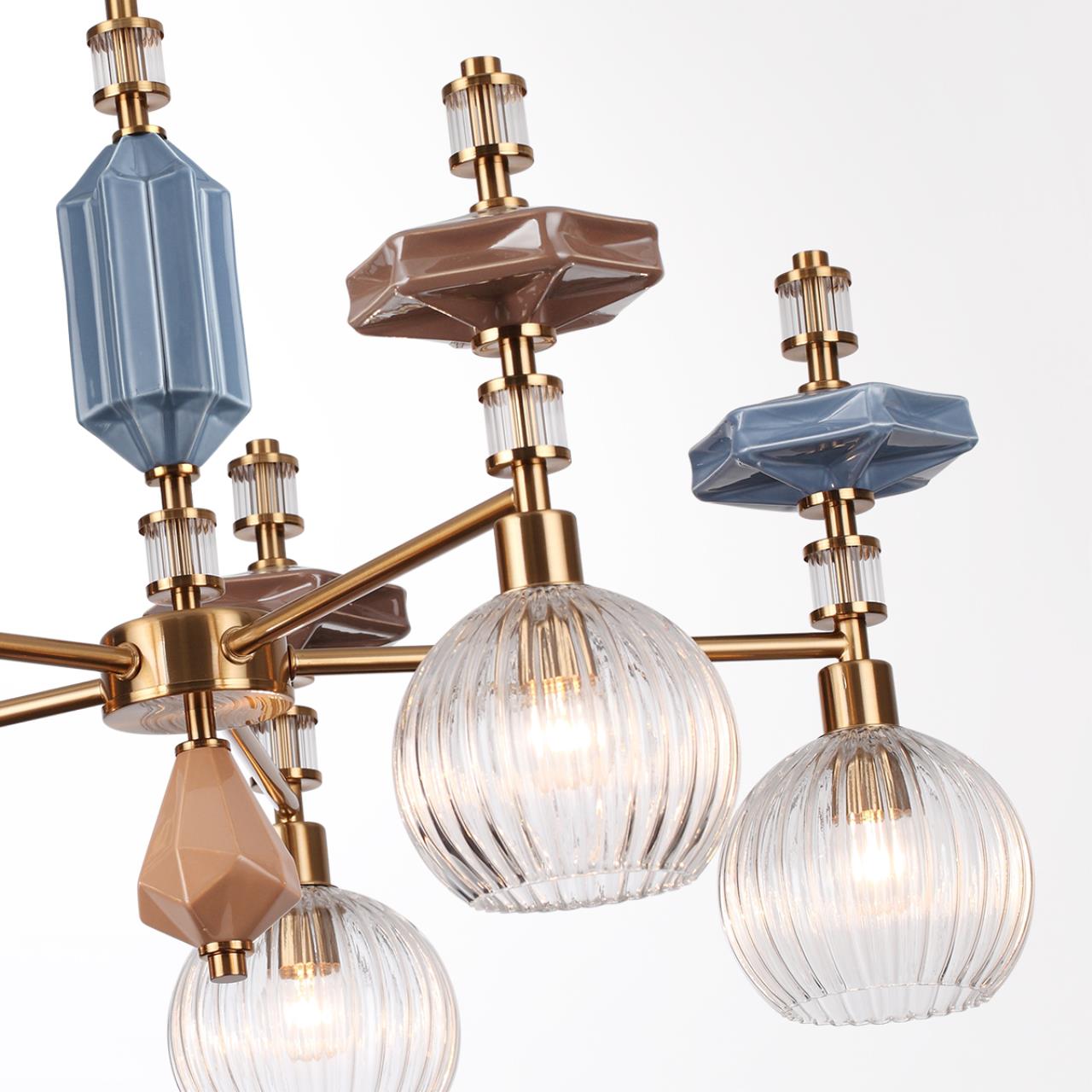 Люстра ODEON LIGHT EXCLUSIVE MODERN TERRA античная бронза, латунь E14*5 10W