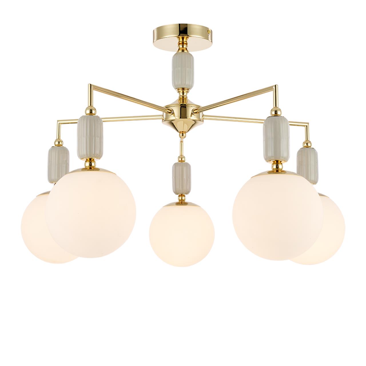 Люстра потолочная LUMION CLASSI VIVIEN золотой E14*5 10W