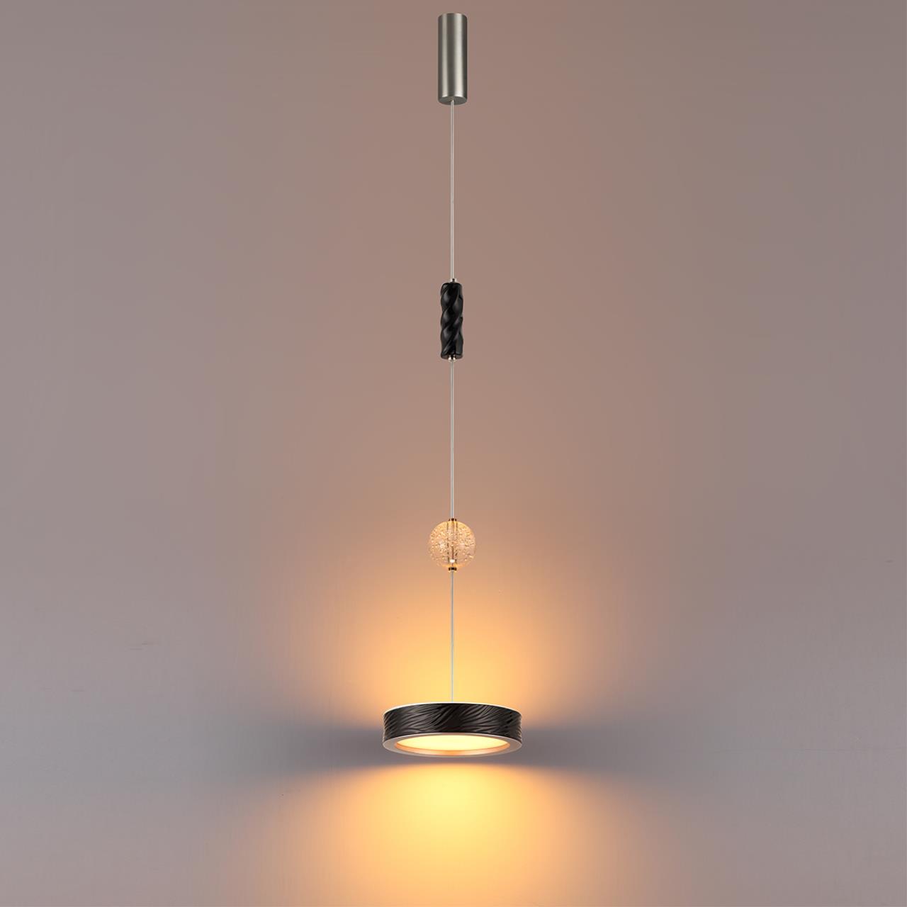 Подвес ODEON LIGHT EXCLUSIVE L-VISION RIVIERA никель LED*1 18W 2000/3000/4000К  220 мм