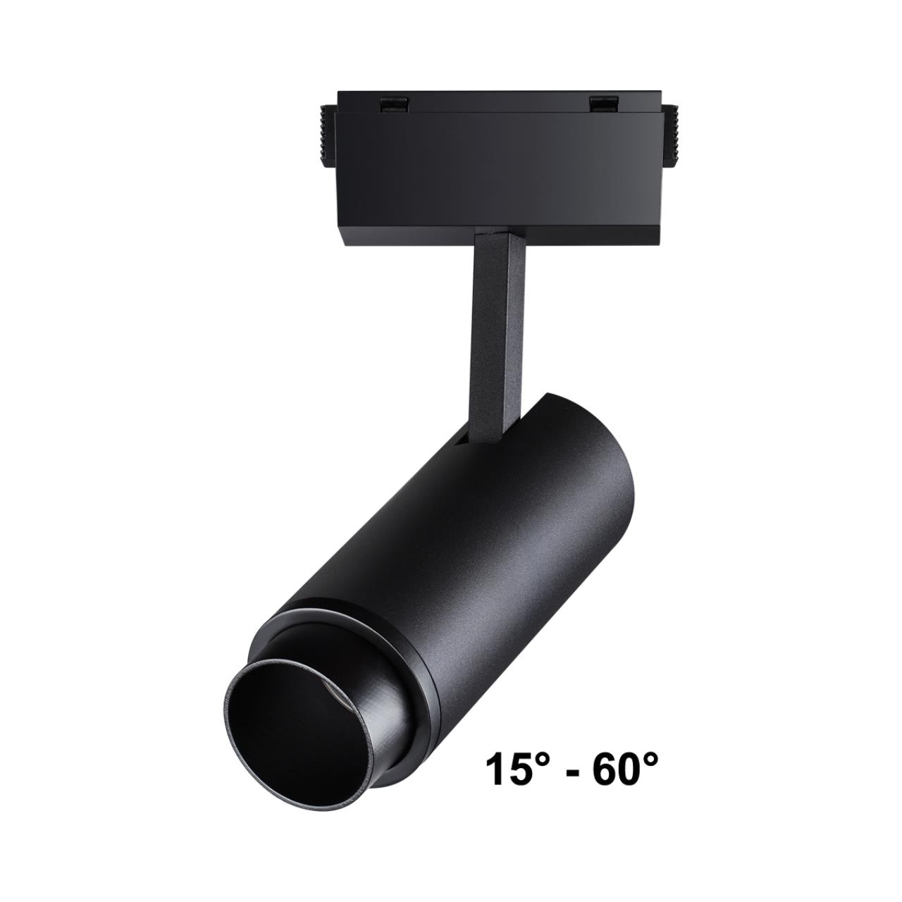 Трековый светильник для низковольного шинопровода NOVOTECH SHINO KIT черный LED*1 15W
