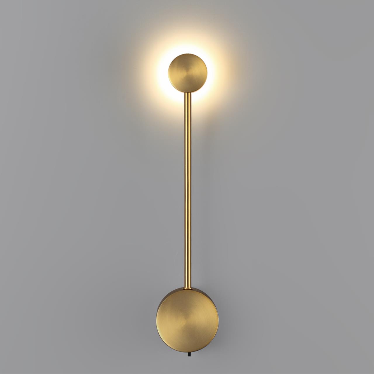 Настенный светильник ODEON LIGHT HIGHTECH SATELLITE античная бронза LED*1 6W 3000/4000К 382 мм